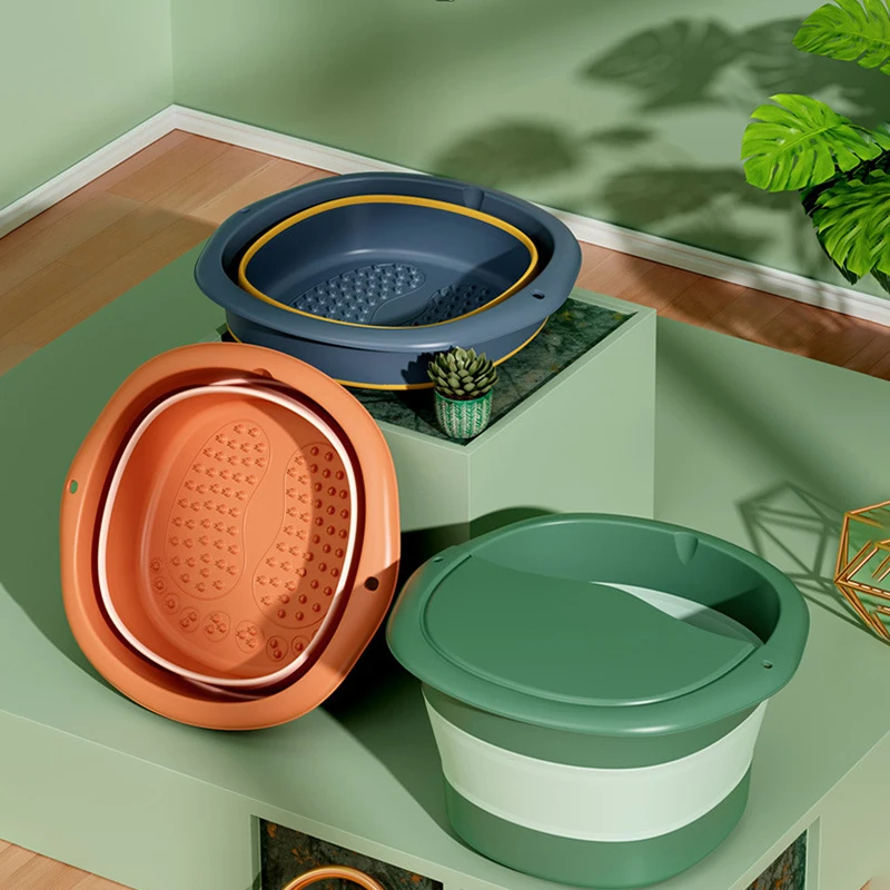 Foldable Foot Bath Massage Tub Portable Design for Easy Storage Integrated Foot Bath Tray an Essential Item for Foot Soaking