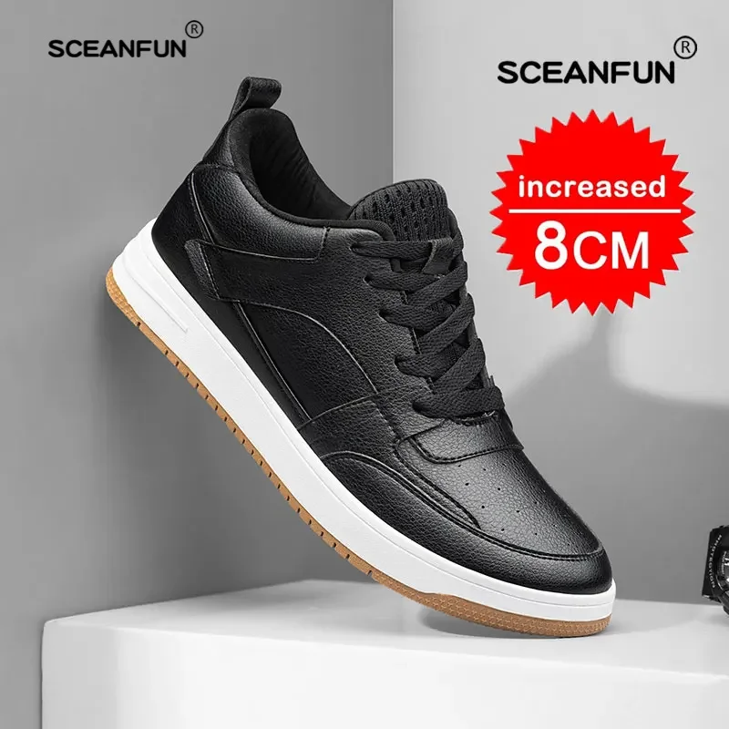 Men Casual Sneakers Elevator Shoes Platform Men Heightening Shoes For Male Height Increase Insole 6 8CM Shoes Designer 3