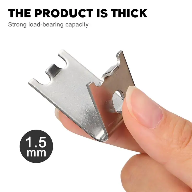 16pcs Freezer Shelf Clips Heavy Duty Metal Freezer Shelf Holders Shelving Clips Buckles Cooler Replacement Parts