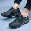 VIPOL Genuine Leather Shoes For Men Black Sneakers Fashion Lightweight Casual Shoes Comfortable Athletics Sport Men Shoes 2