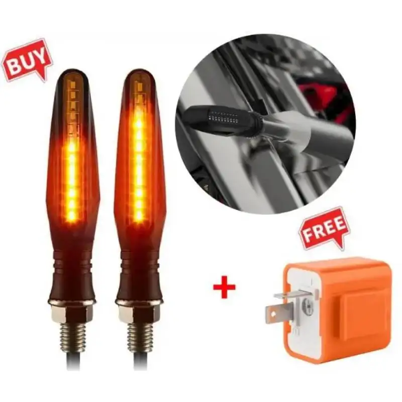 

Motorcycle Turn Signal Light Indicator Flasher Built Relay Motorbike Arrow-Shaped LED Turn Lamp Accessories 12V For Honda Yamaha