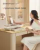 Large capacity jewelry box with mirror, jewelry storage with drawers, PU surface with stitching, 10.6 x 15 x 6.3 inches 2
