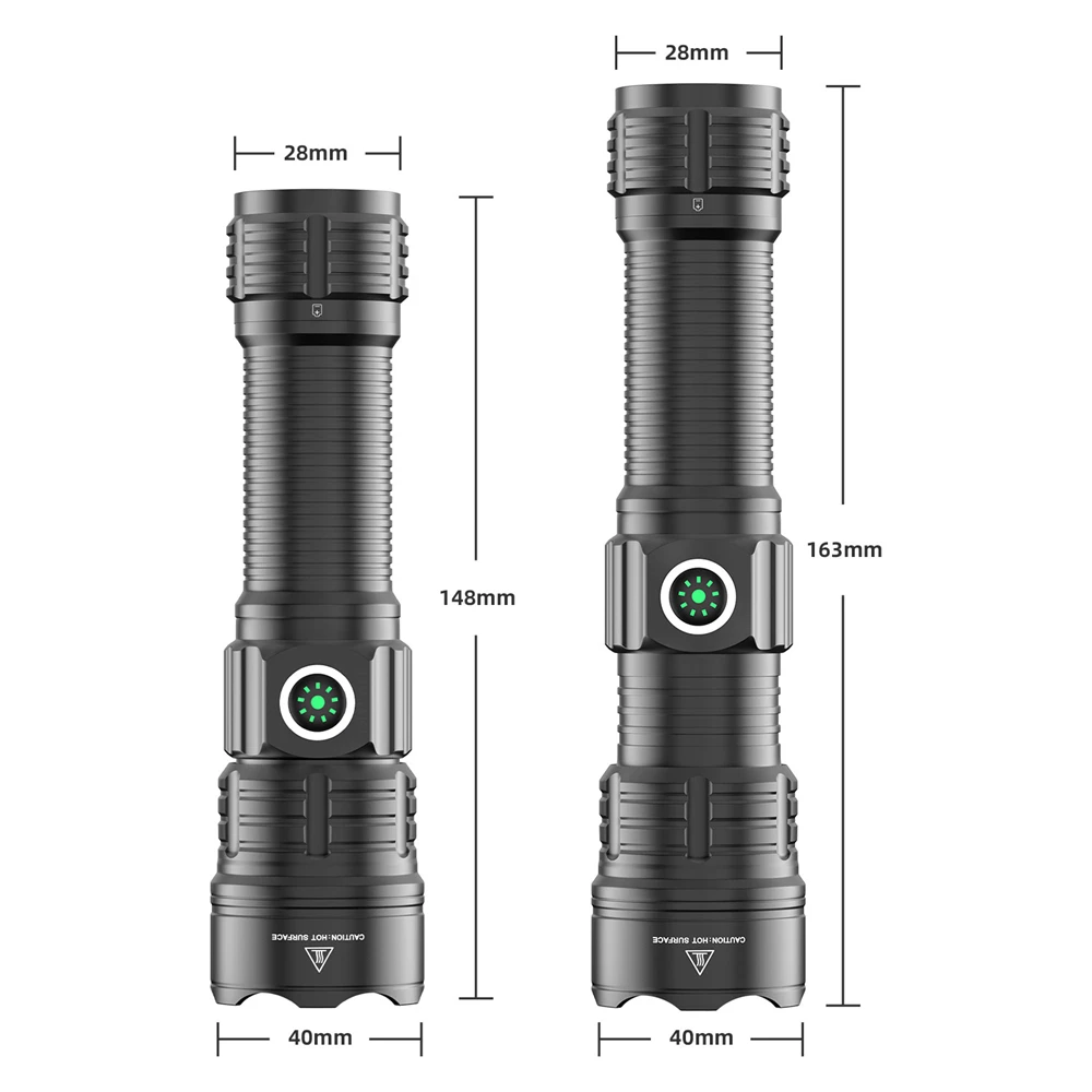 슈퍼 손전등 토치 초강력 손전등, USB 충전식 플래시 라이트, 야간 스카우트 조명, LED 줌 전술 랜턴
