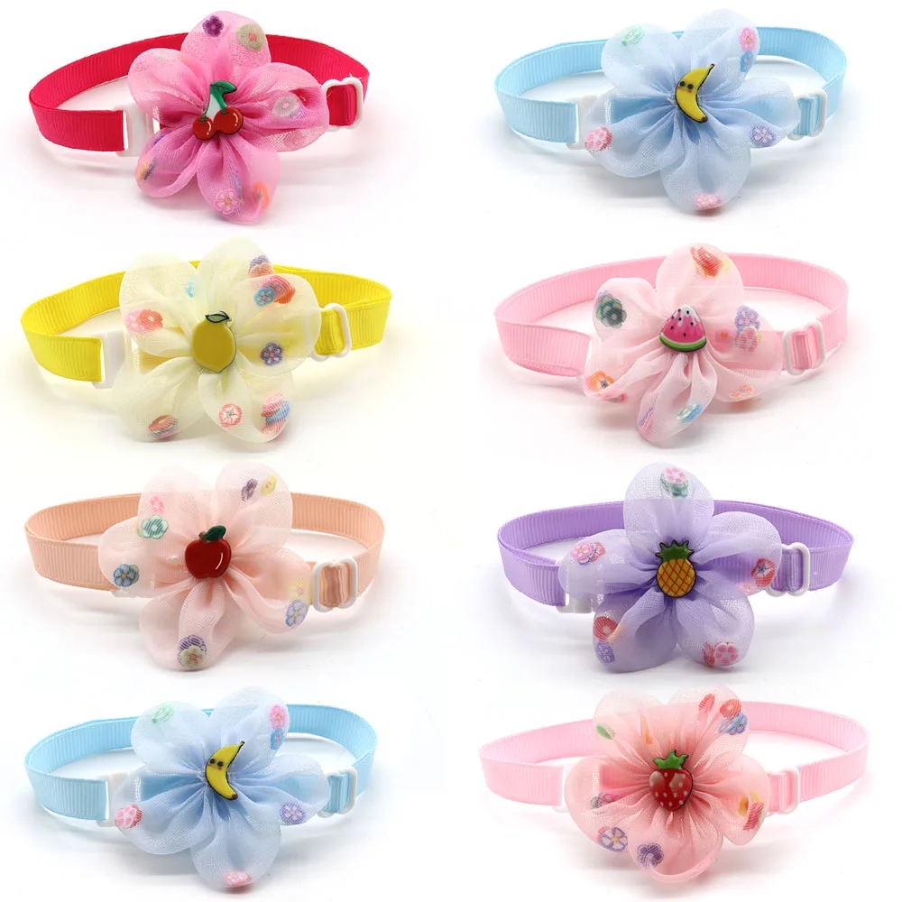

30/50 Pc Dogs Pets Accessories Summer Style Dogs Bow Tie Necktie Fruit Patterns Pet Dog Collar Bowties Pet Product Dog Grooming