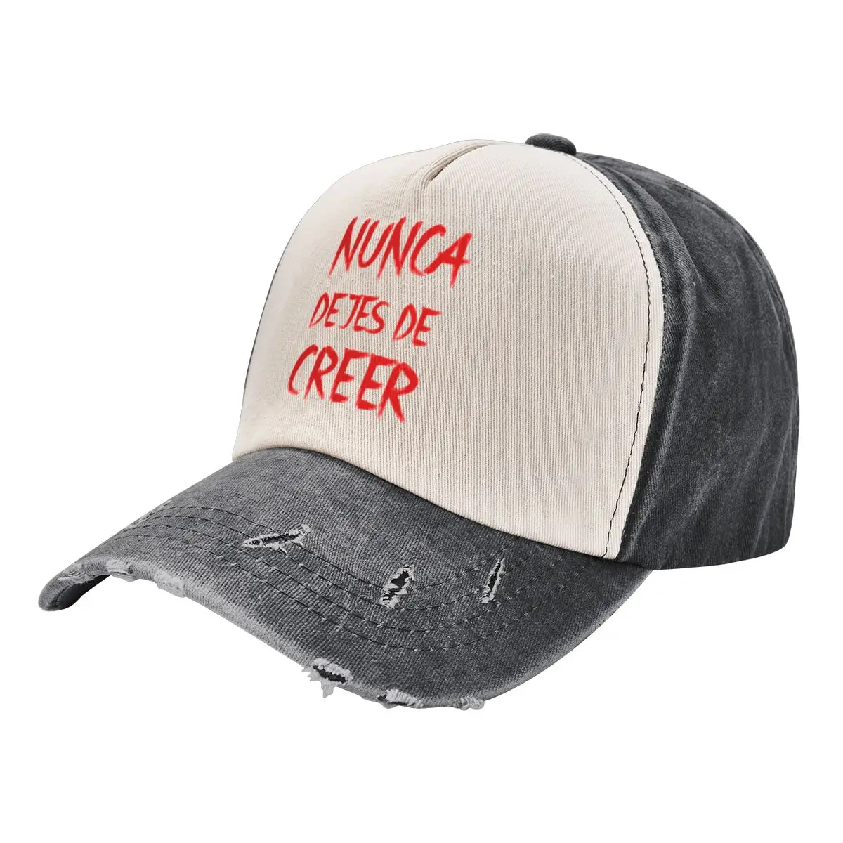 Nunca Dejes De Creer Red A Cappello Da Baseball Lavato