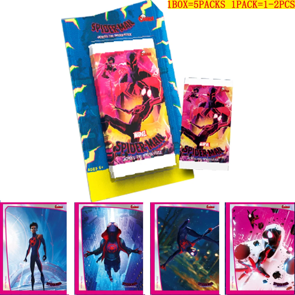 New Marvel Boys Series Spider-Man Trading Cards Avengers Super Spider Warsuit Cards Collection Bambini Birthday Game Toy Gifts