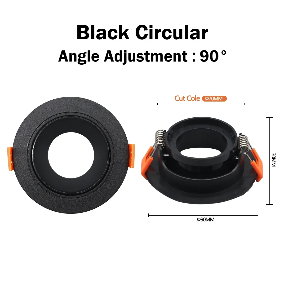 Black circular