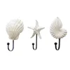 Wall Hook Sea Beach Conch Clothes Rack Practical Multifunctional Storage Ocean Hanger Clothing Home Decor 6