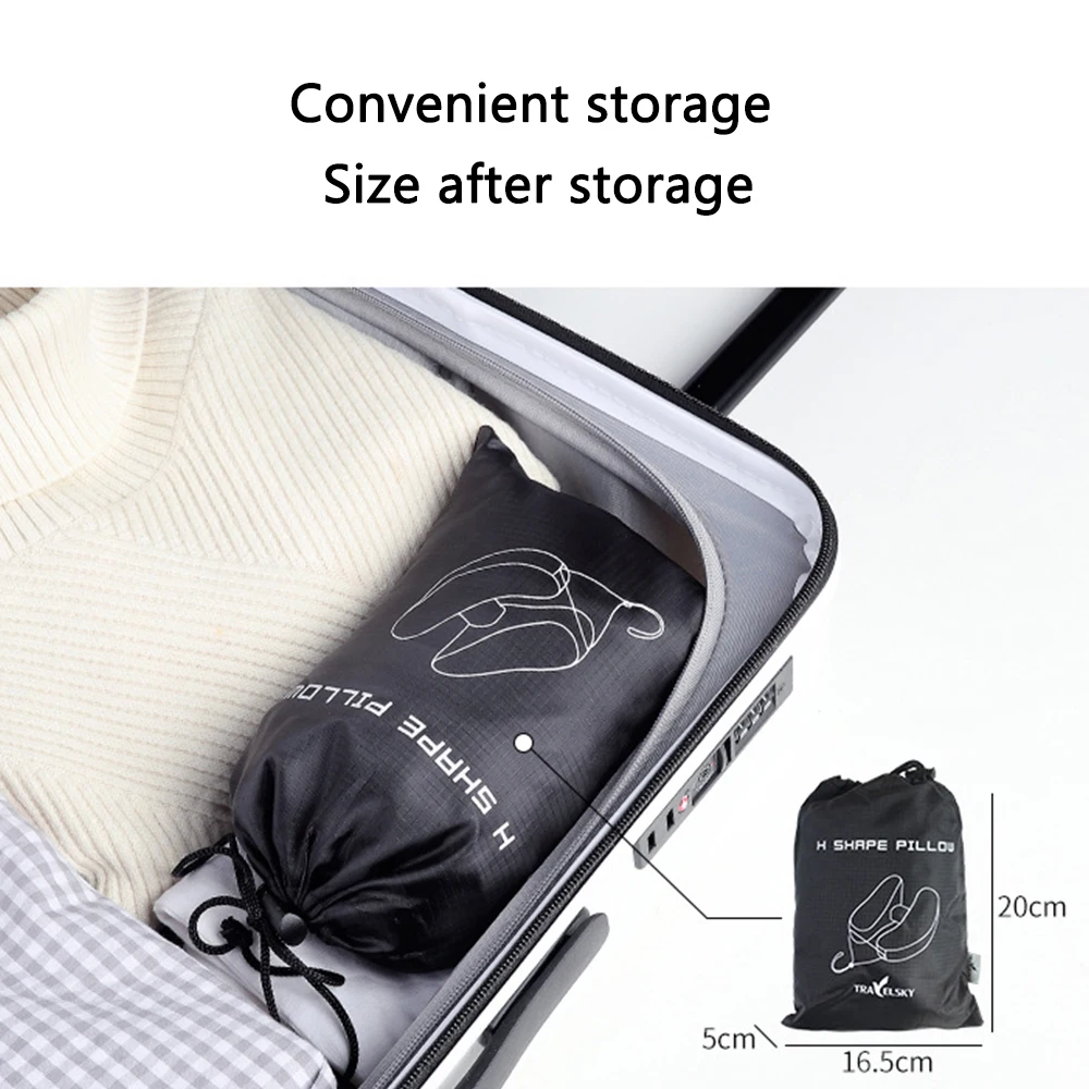 Travel Hooded Inflatable Neck and Car Cushion Pillow