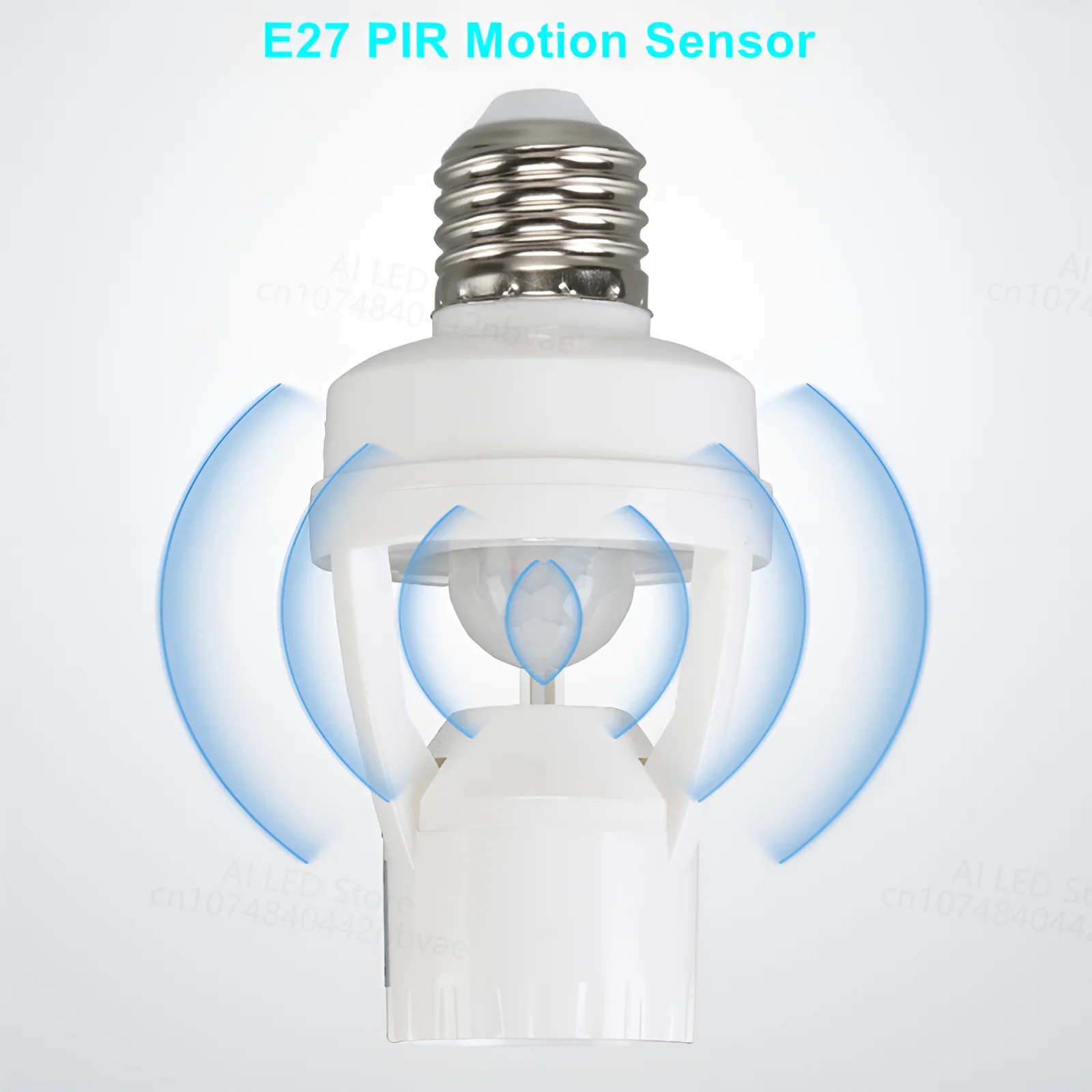 AC110V 220V Smart PIR Induction Infrared Motion Sensor E27 LED lamp Base Holder With light Control Switch Bulb Socket Adapter xh w3002 temperature controller ac110v 220v dc12v 24v led digital control thermostat microcomputer switch thermoregulator sensor