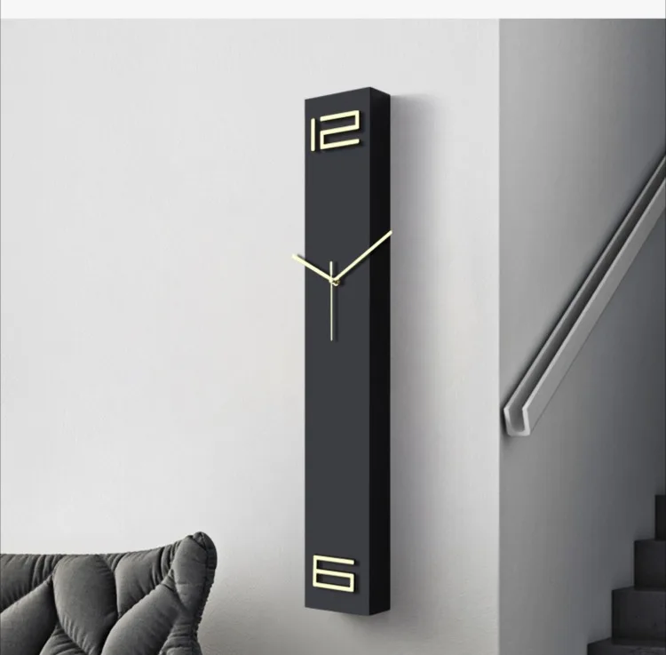 Solid Wood Wall Clocks Luxury Design Clock Modern Silent Wall Adhesive Clock Elegant Room Ornaments Decoration for Bedroom