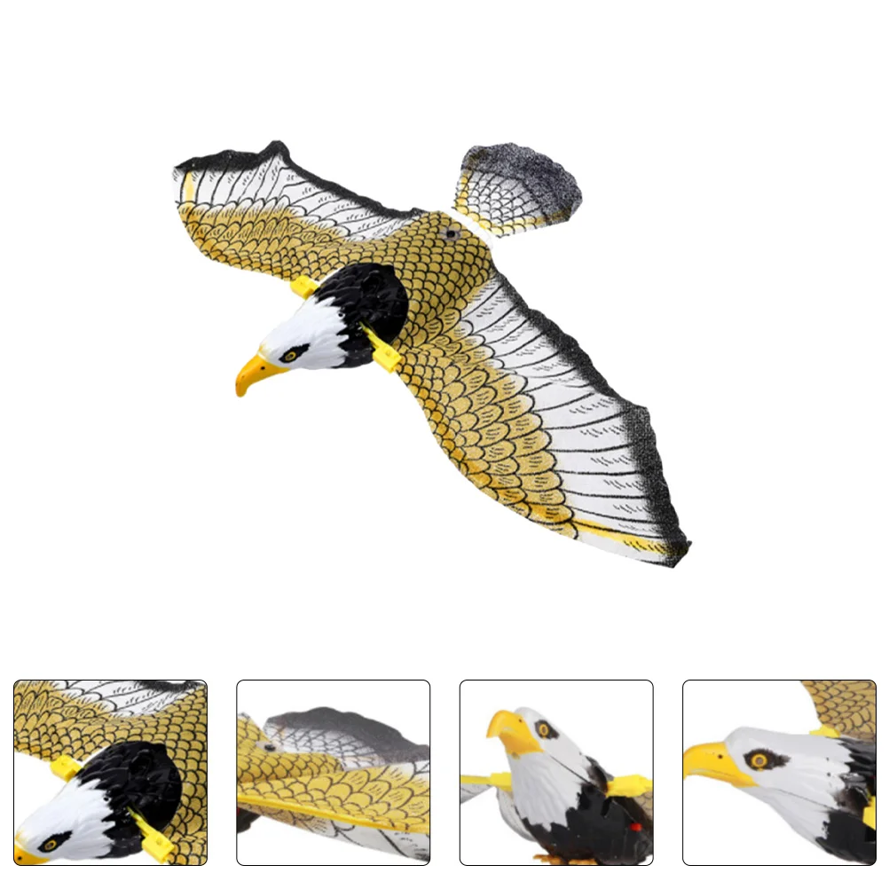 

Simulation Electronic Flying Eagle Toy Luminous Bird Pull Line Eagle Toy With Music Light Kids Toy Gift Without Battery