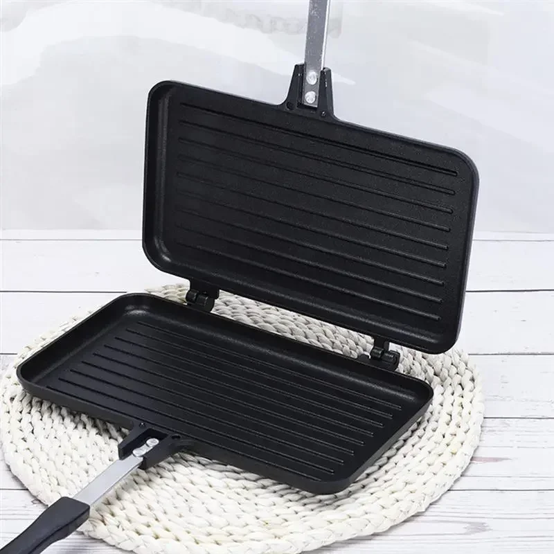 

Cooking Press Frying Non Waffle Flip Panini Pan Grill Egg Skillet Stick Maker Sided Sandwich Double Omelette Breakfast Griddle