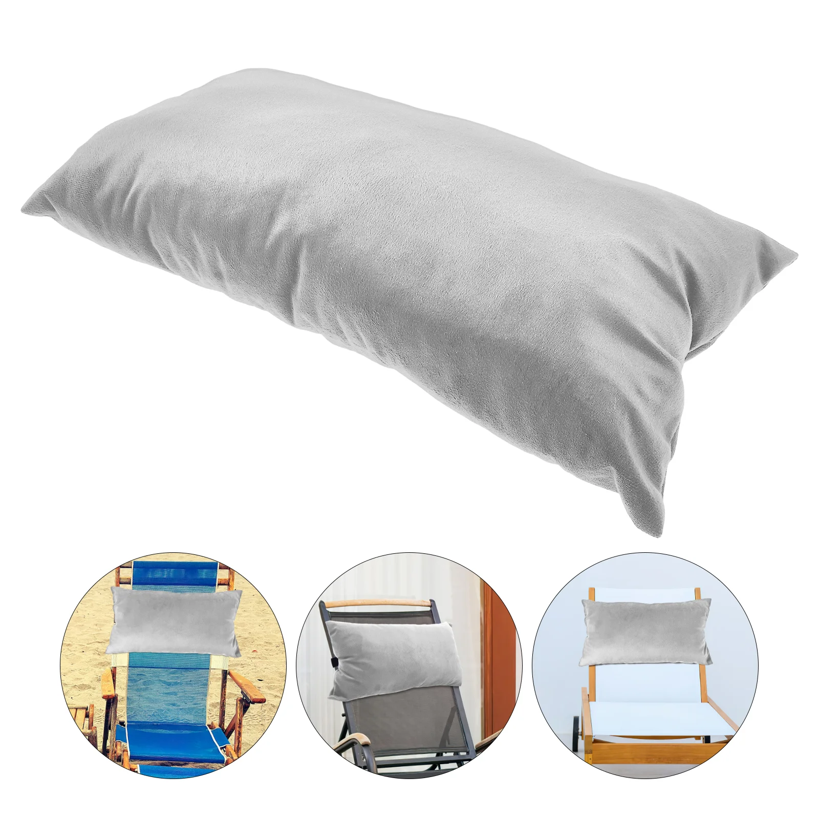 

Adjustable Straps Car Accessories Bed Pillows Beach Chair Lounge Recliner Head Headrest Cotton for