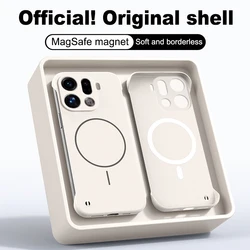 Sleek Magnetic Shockproof Frameless Phone Case for OPPO Find X9 (WHITE)