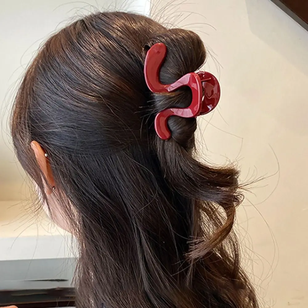 Einfache unregelmäßige Haarfang-Clip, Premium-rutschfeste Hai-Clip für den Hinterkopf, Haar-Accessoires für den Damen – Detail 8