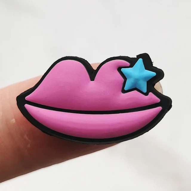 Novelty 1pcs Smiley Rainbow PVC Shoe Charms Sandal Accessories Garden Shoe Buckle Decoration For Kids Party X-mas Gift Croc Jibz G