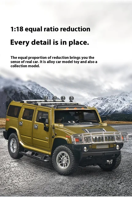 【入手困難】DIE-CAST PROMOTIONS  HUMMER2  1:18 入手困難】DIE-CAST PROMOTIONS HUMMER2 1:18 RARE JADA DUB