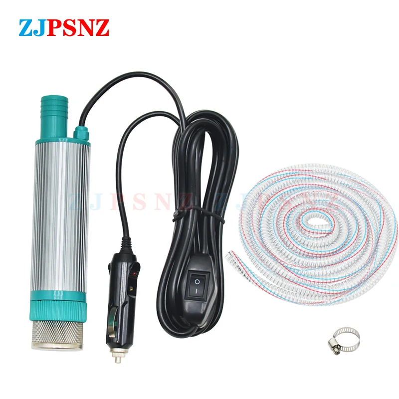 Electric Car Pump 38mm Portable Mini For Pumping Diesel Oil Water Transfer Pump Camping Fishing Submersible 30L/min 12V 24V electric pump