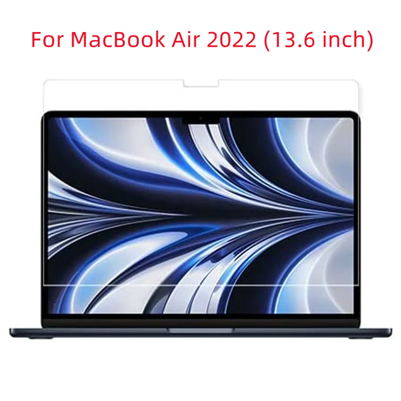 For M2 Chip 2022 Apple MacBook Air 13.6 Inch Laptop Tempered Glass Screen Protector A2681 Notebook Bubble Free Protective Film
