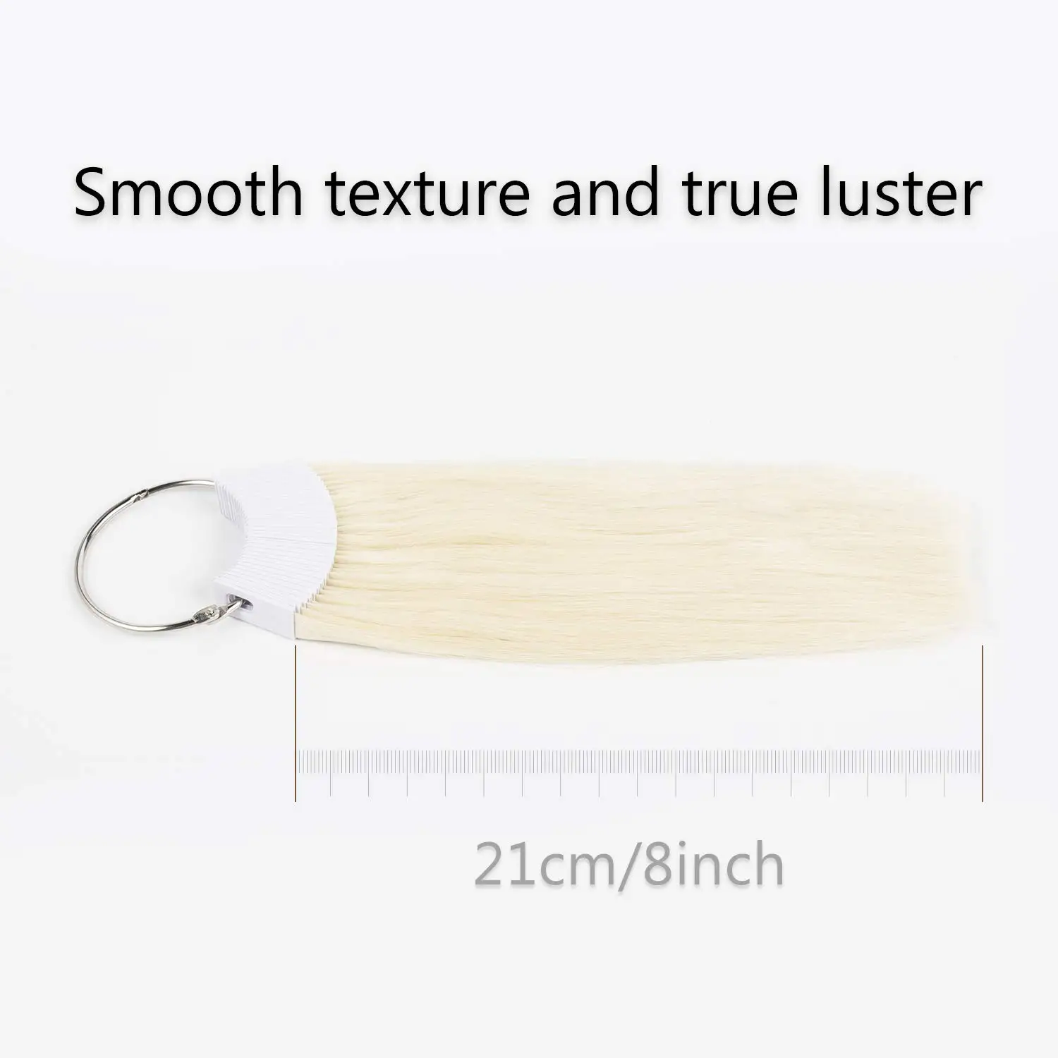 블랙 스타 실제 인모 7 ° 팔레트 테스트 가닥 견본, 보철 링 컬러 샘플 확장, 중국산, 팩 당 55g, 30 팩
