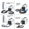 185A 3-in-1 Welding Machine Gas/Gasless Multi-Function Welder Steel Stainless Titanium Copper Flux MIG Solid Wire Stick Welding 5
