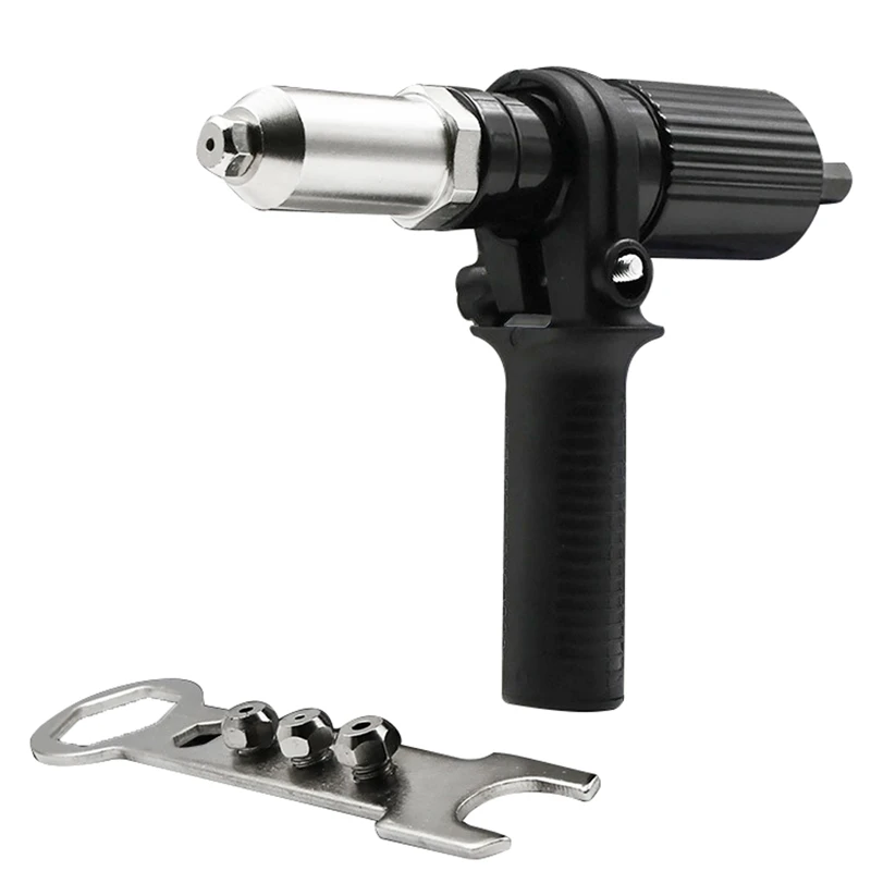 Electric Rivet Gun Drill Adapter Multifunction Rivet Nut Gun Drill Adapter Cordless Riveting Tool Insert Nut Pull Tools