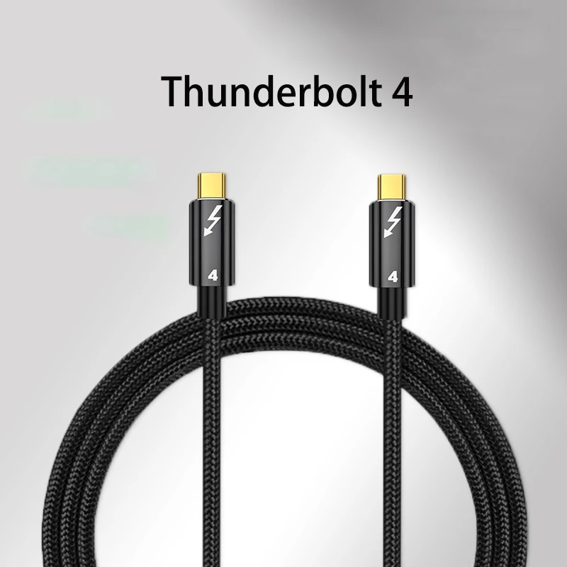 1Ps Thunderbolt 4 Kabel USB4.0 40Gbps USB C auf Typ C PD 100W 5A 8K@60Hz Schnelllade-Datenübertragung USB-C-Kabel für MacBook Pro