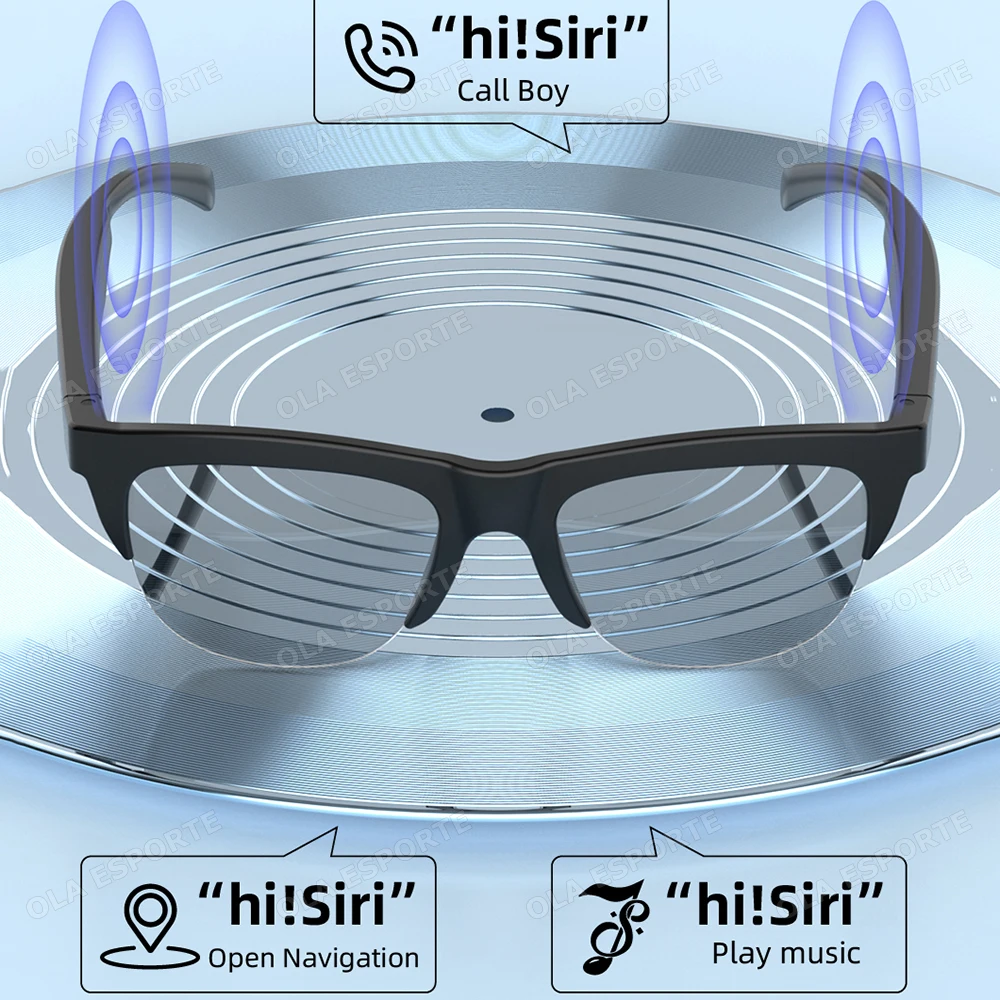 New Color change Smart Glasses Bluetooth Call Sunglasses Multi-functional Anti-Blue Light Sunglasses Wireless Headset Men Women