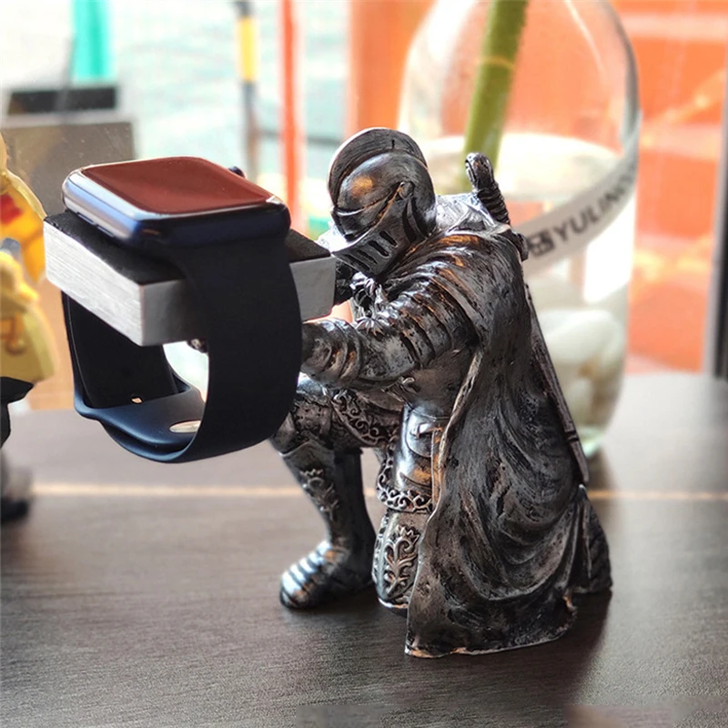 Knight Stand for Apple Watch Charger Holder iWatch 8/7/6/5/4/3/2 Bracket Watch Charging Desktop Holder Base Accessories Men Gift