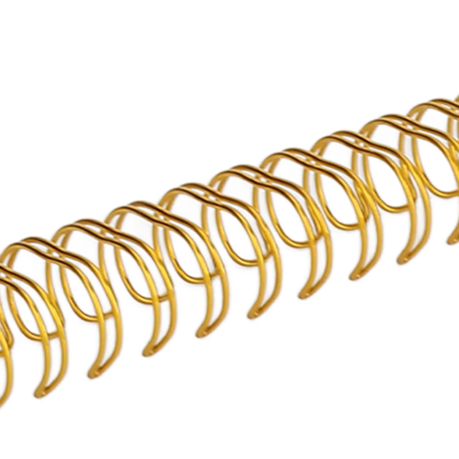 100PCS 나선형 바인딩 스파인 부식 방지 9/16인치 직경 파일 보고서용 A4 크기 용지용 이중 와이어 바인딩 코일