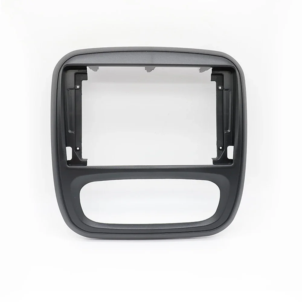 Cadre Façade Autoradio 2 DIN 9 Pouces Pour Renault Trafic 3 (2014-2018) - Compatible GPS Android MP5 | Panneau Tableau De Bord Plastique ABS