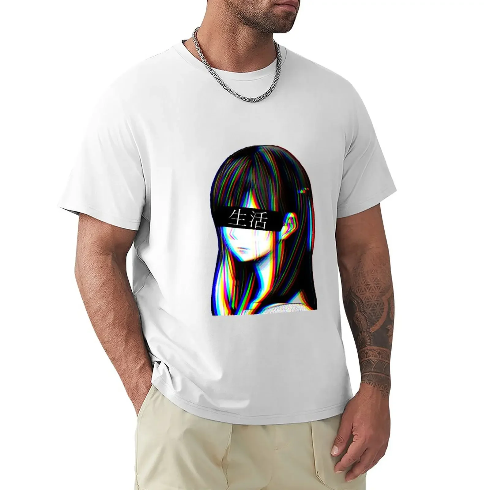 

IS THIS ART JAPANESE - SAD JAPANESE ANIME AESTHETIC T-Shirt customs anime mens graphic t-shirts big and tall