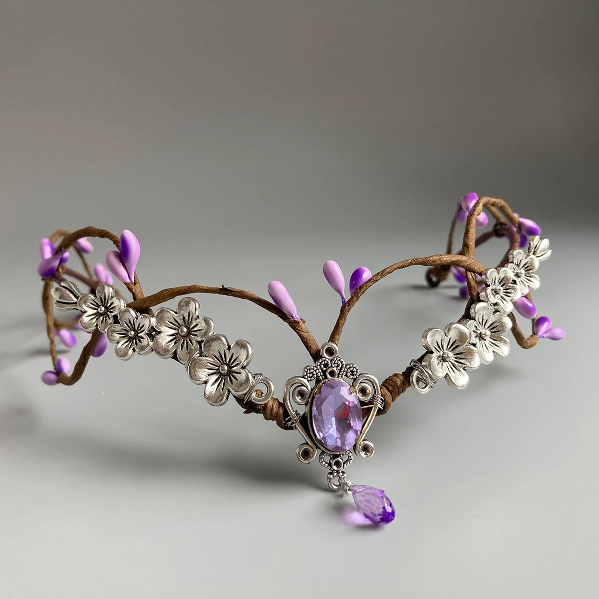 ZYEKIU Elfenkrone Mit Kristallen - Verstellbarer Kopfschmuck Für Cosplay & Hochzeiten