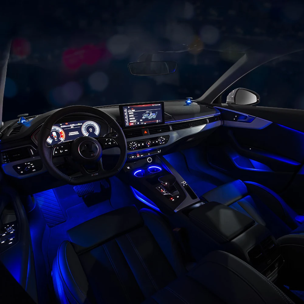 Éclairage ambiant LED pour Audi A4, A5, B9, 2017, 2018, 2019, 2020