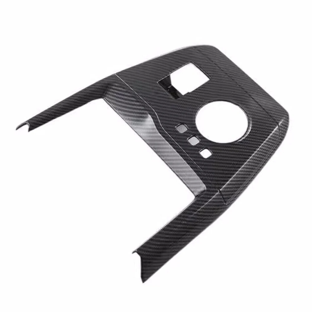 

Center Console Cover Trim Vehicles Gear Shifts Lightweight Luxurious Panel Plastic Carbon Fiber Easy Installing