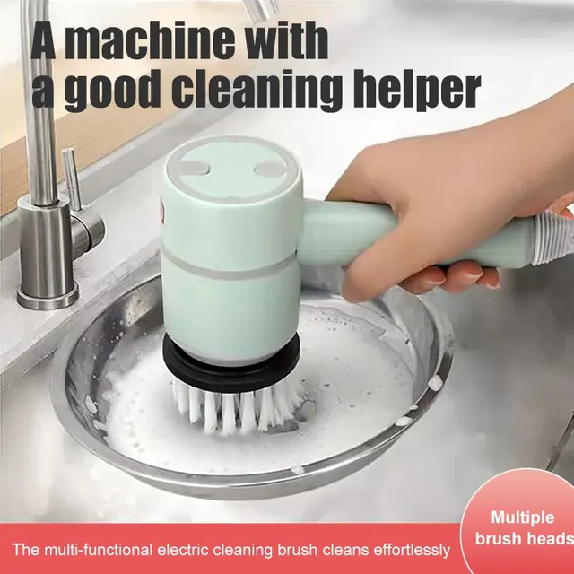 USB Rechargeable Electric Rotary Scrubber 6