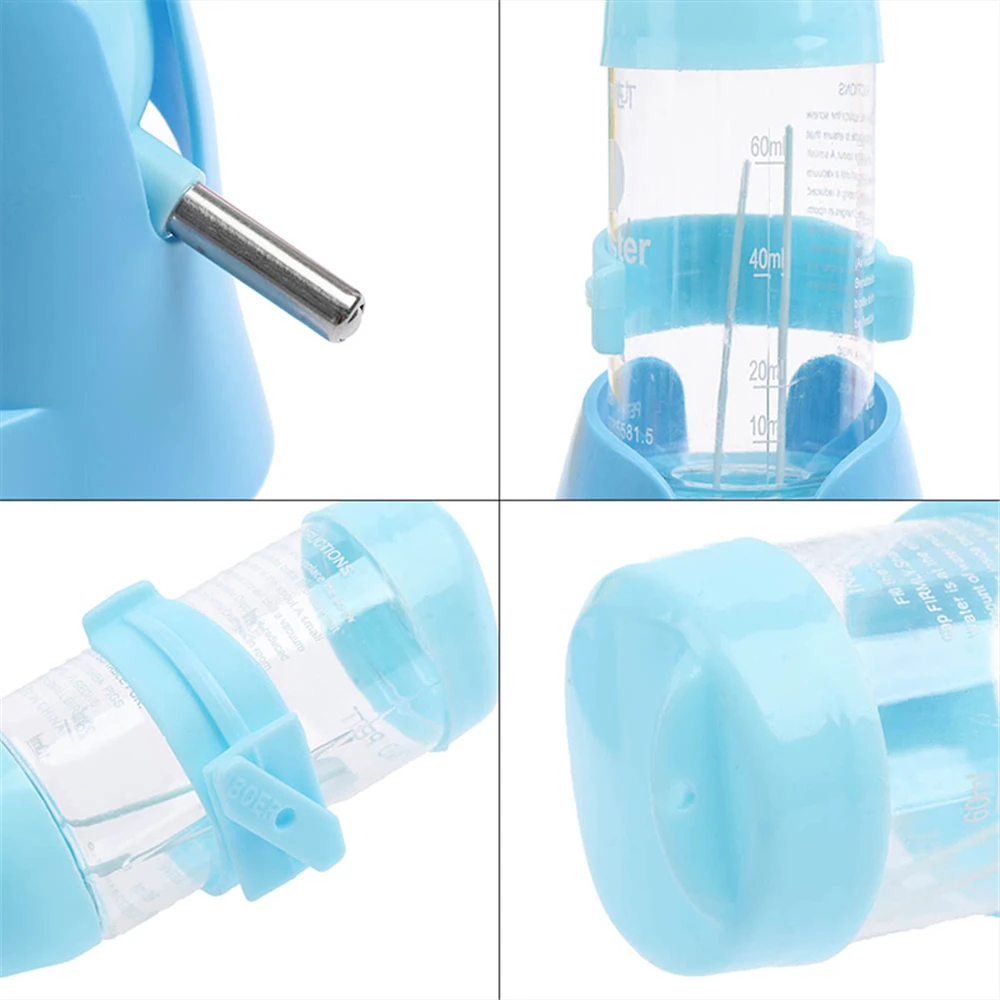 Hamster Water Bottle Small Pet Automatic Drinking Bottle Feeder Container Base Hanging Water Feeding Dispenser for Small Animal hamster water feeder small animal water bottle pet drinking bottle