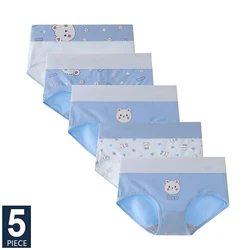 5Pcs Women Panties High Waist Breathable Soft Cotton Girls Underwear Seamless Briefs Women Cute Print Sexy Lingerie
