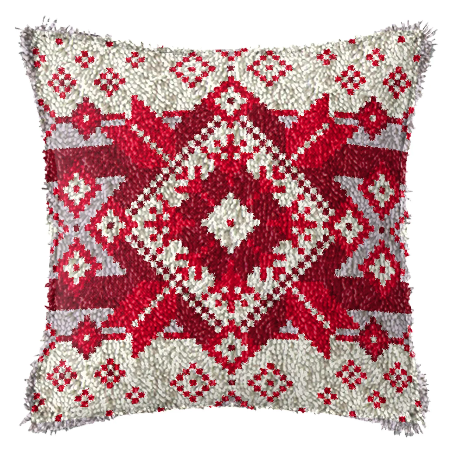 European Style Knooppakket Cross Stitch Cushion Latch Hook Carpet Kruissteek Borduurpakket Embroidery Kit Cross Stitch Pillow