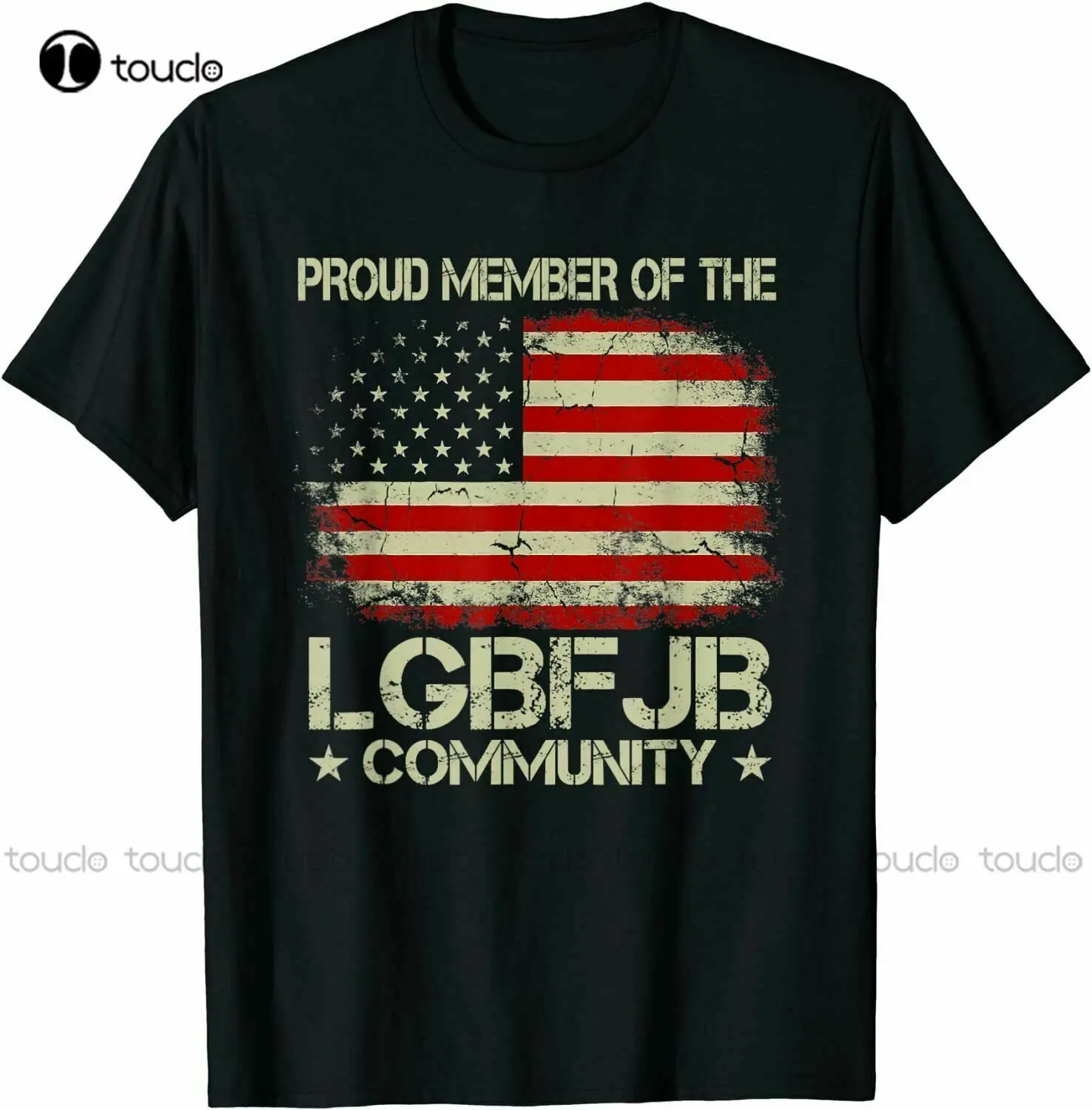

Proud Member Of The Lgbfjb Community Vintage American Flag T-Shirt Tennis Shirts For Men Custom Aldult Teen Unisex Xs-5Xl Cotton