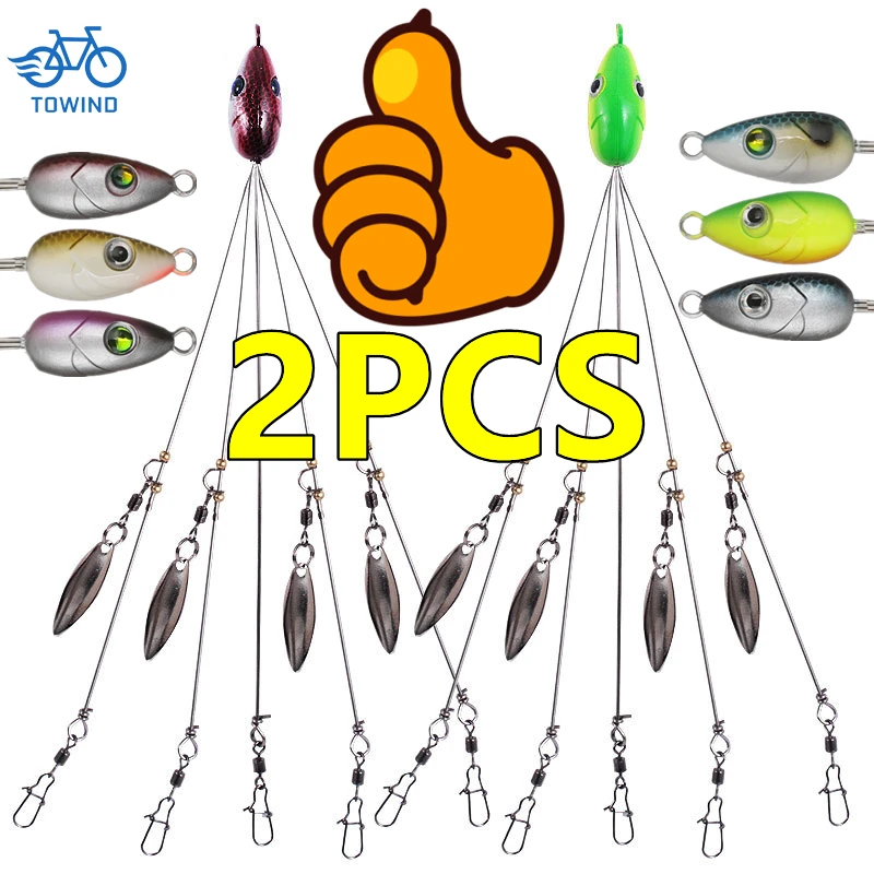 Strike Pack Umbrella Fishing Lure Rig Arms Alabama Rig Head