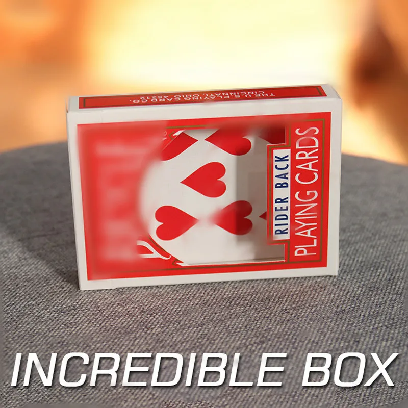 

Incredible Box Poker Magic Tricks Card Appearing From Empty Box Magician Close Up Street Illusions Gimmicks Mentalism Props