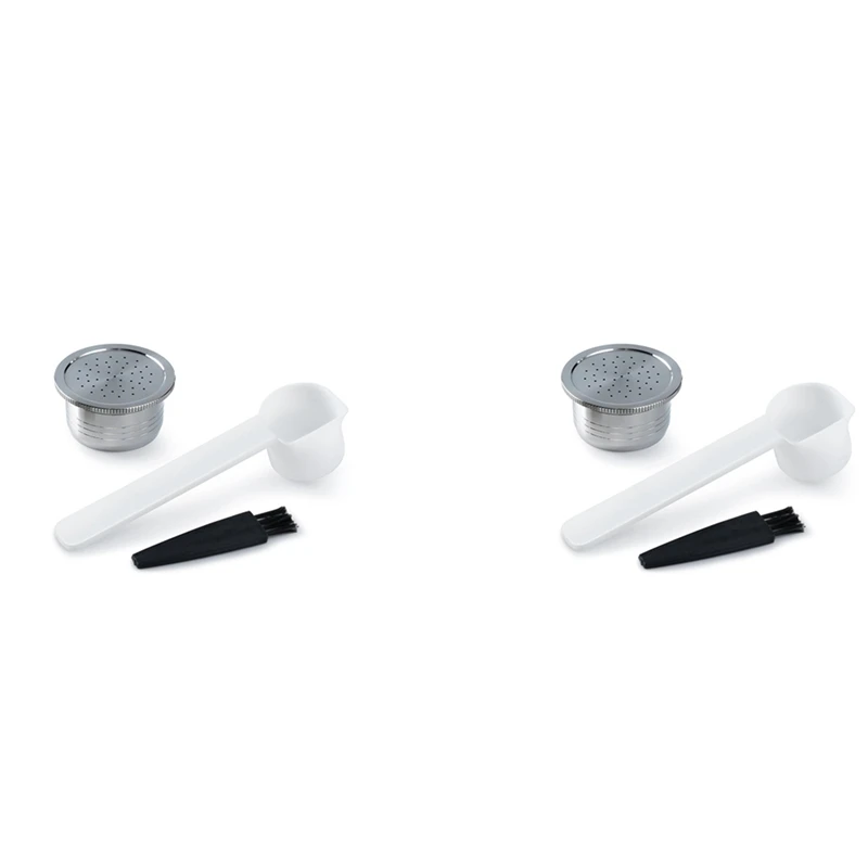 2X Capsula Per Caffettiera Espresso Ricaricabile In Acciaio Inossidabile Per Cialde Di Caffè Con Filtro Riutilizzabile Per Macchina Segafredo