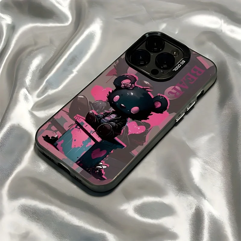 Black Bear Graffiti Matte Phone Case