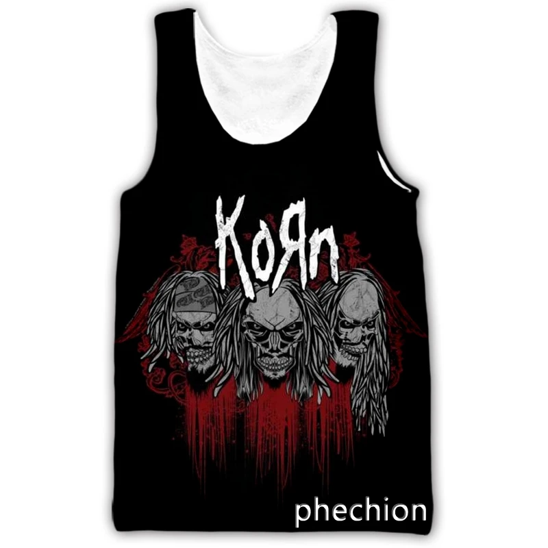 Ladies' Maternity Wear 3D Printed Korn Sleeveless Vest Casual Street Wear Men's Loose Sports Round Neck Pullover Printed Vest