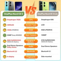 Global Version OnePlus Nord CE 3 12GB 256GB Snapdragon 782G 50MP Camera 120Hz AMOLED 80W SUPERVOOC 5000mAh Battery Dual Speakers 2