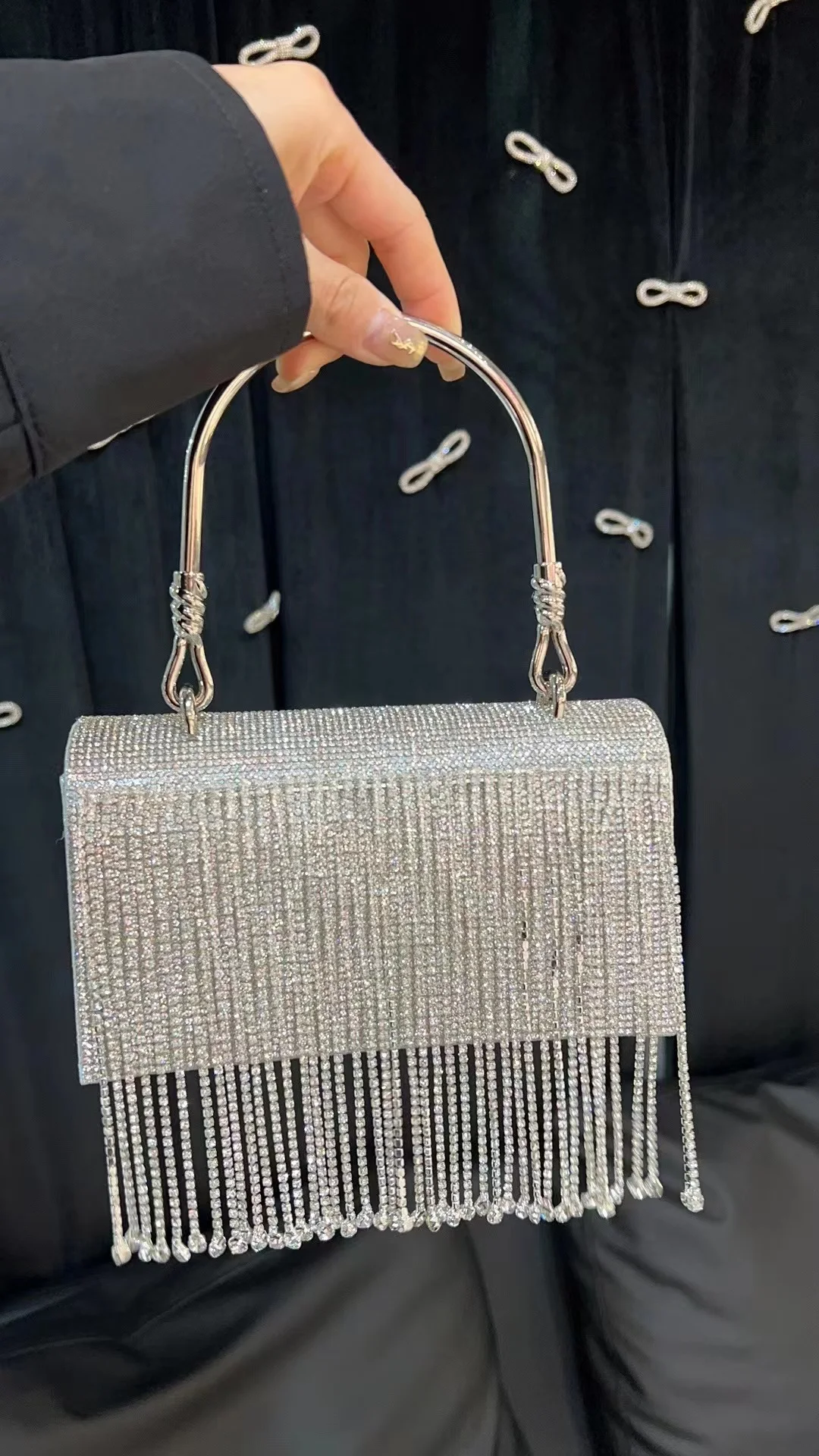 Bag Strandtasche Mit Glitzer Glitter Yves St Laurent Clutch Bag