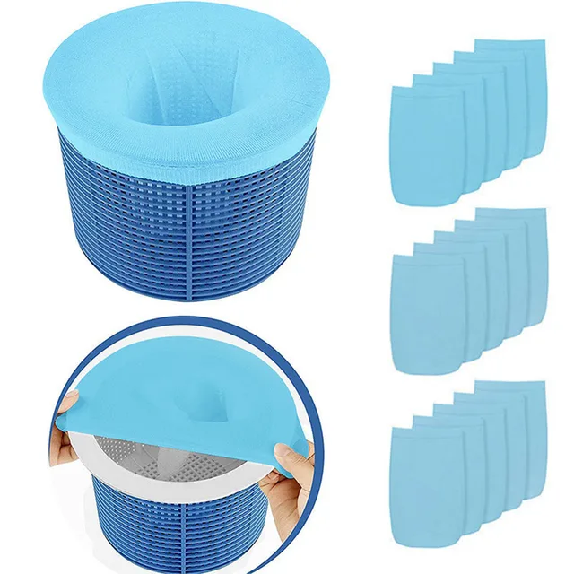 Medence Skimmer Zokni Tisztítás Újrahasznosítható Megtakarítók Nylon Háló Szűrők Kosarak Skimmers Úszómedence Kiegészítők - Image 5