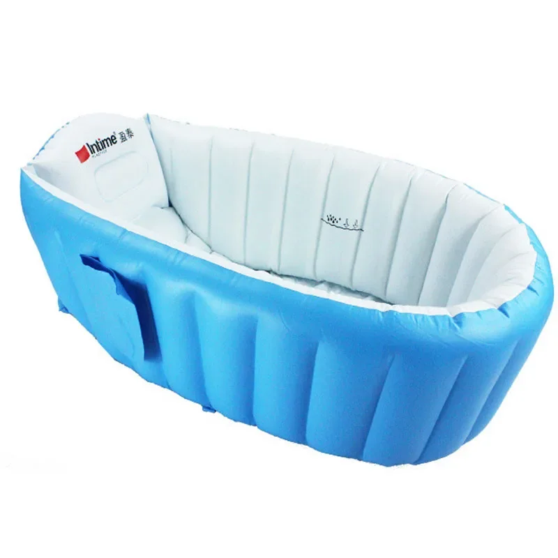 Portable bathtub inflatable Children bath tub bottom Cushion winner keep warm folding Baby Bathroom Use baby bath tub